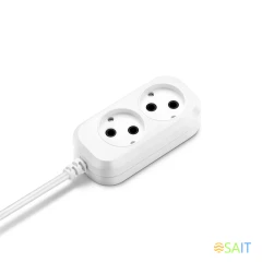 Сетевой удлинитель Buro BU-PSL2.3/W 3м (2 розетки) белый (пакет ПЭ)