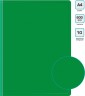 Папка с 10 прозр.вклад. Бюрократ -BPV10GRN A4 пластик 0.6мм торц.карм с бум. встав зеленый