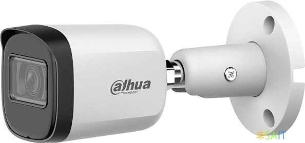 Камера видеонаблюдения аналоговая Dahua DH-HAC-B1A21P-U-0280B 2.8-2.8мм HD-CVI HD-TVI цв. корп.:белый