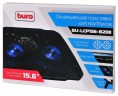 Подставка для ноутбука Buro BU-LCP156-B208 15.6"355x260x21мм 2xUSB 2x 80ммFAN 560г металлическая сетка/пластик черный
