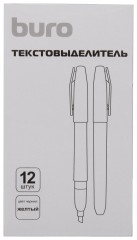 Текстовыделитель Buro Base скошенный пиш. наконечник 1-4мм желтый коробка
