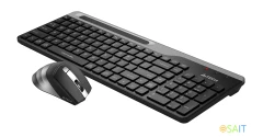Клавиатура + мышь A4Tech Fstyler FB2535C клав:черный/серый мышь:черный/серый USB беспроводная Bluetooth/Радио slim (FB2535C SMOKY GREY)