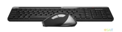 Клавиатура + мышь A4Tech Fstyler FB2535C клав:черный/серый мышь:черный/серый USB беспроводная Bluetooth/Радио slim (FB2535C SMOKY GREY)