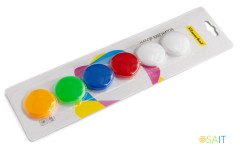 Магнит Silwerhof Classic для досок пластик ассорти d30мм круглый (упак.:6шт)