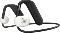 Гарнитура накладные Sony WI-OE610 черный/белый беспроводные bluetooth нашейный держатель (WI-OE610/BQ E)