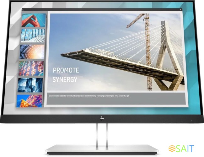 Монитор HP 24" E24i G4 черный IPS LED 16:10 HDMI матовая HAS Piv 250cd 178гр/178гр 1920x1200 60Hz VGA DP WU USB 6.06кг