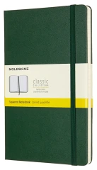 Блокнот Moleskine CLASSIC QP061K15 Large 130х210мм 240стр. клетка твердая обложка зеленый
