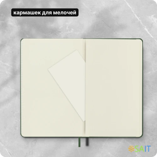 Блокнот Moleskine CLASSIC QP061K15 Large 130х210мм 240стр. клетка твердая обложка зеленый