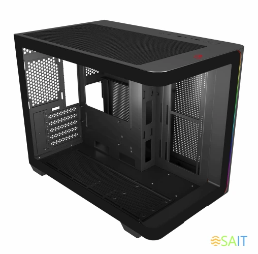 Корпус Bloody BD-CC112 черный без БП mATX 9x120mm 2xUSB3.0 audio bott PSU