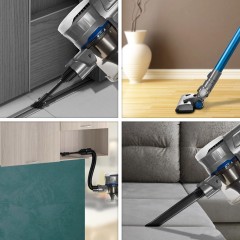 Пылесос ручной Kitfort КТ-541-1 120Вт синий/серый