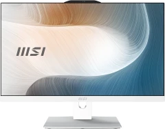 Моноблок MSI Modern AM242TP 1M-1019XRU 23.8" Full HD Touch Core 5 120U (1.4) 16Gb SSD512Gb Graphics без ОС GbitEth WiFi BT 120W клавиатура мышь Cam белый 1920x1080