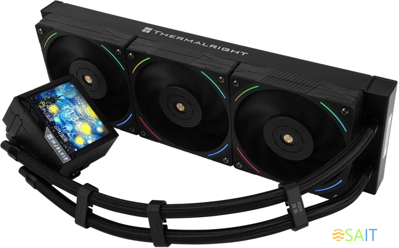 Система водяного охлаждения Thermalright Mjolnir Vision 360 ARGB Soc-AM5/AM4/1151/1200/2066/2011/1700 черный 4-pin 27dB Al LCD Ret (M-VISION-360-BL-ARGB)