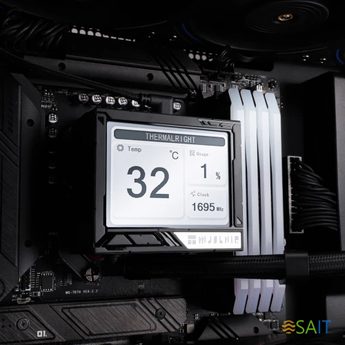 Система водяного охлаждения Thermalright Mjolnir Vision 360 ARGB Soc-AM5/AM4/1151/1200/2066/2011/1700 черный 4-pin 27dB Al LCD Ret (M-VISION-360-BL-ARGB)