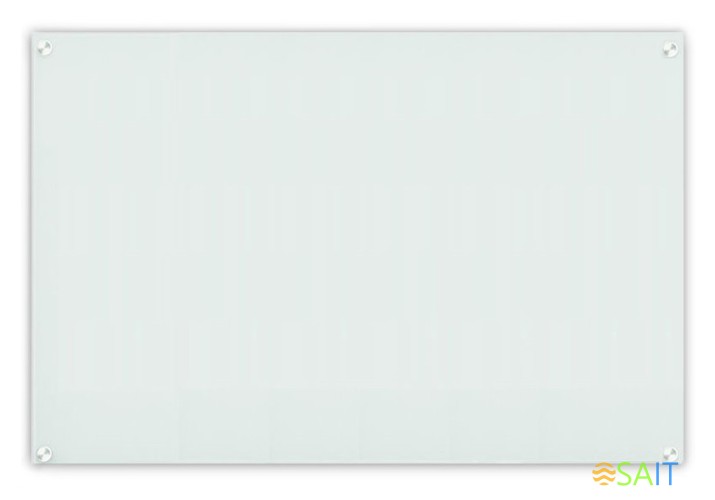 Доска стеклянная Deli 8740 стеклянная белый 100x150см стекло магнитный 4 магнита/2 маркера/стиратель