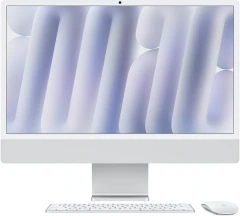 Моноблок Apple iMac A3137 24" 4.5K M4 10 core (4) 16Gb SSD256Gb 10 core GPU macOS WiFi BT 143W клавиатура мышь Cam серебристый 4480x2520