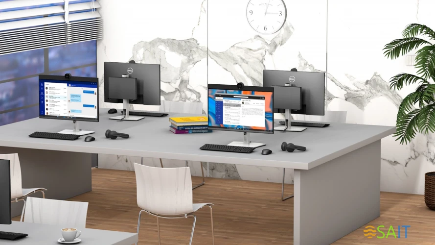 Неттоп Dell Optiplex 7020 Micro i5 14500T (1.7) 8Gb SSD512Gb UHDG 770 Windows 11 Professional GbitEth WiFi BT 90W мышь клавиатура черный (7020-5821)