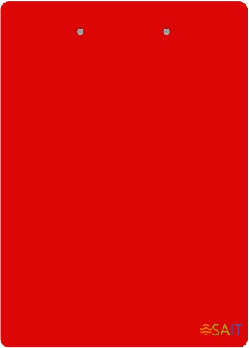 Папка-планшет Бюрократ -PD6002 A4 пластик 1мм ассорти