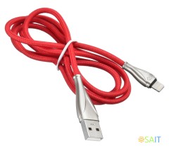Кабель Digma LIGHT-1.2M-RED USB (m)-Lightning (m) 1.2м красный