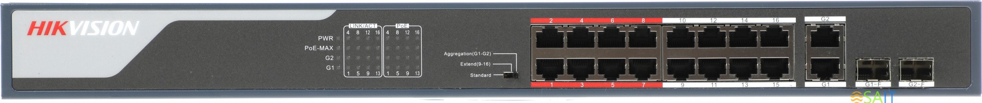 Коммутатор Hikvision DS-3E0318P-E(C)