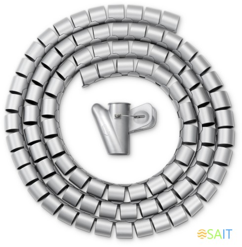 Кабельный органайзер Buro BHP CG252S Spiral Hose 25x2000mm Silver