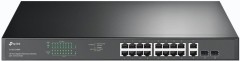 Коммутатор TP-Link TL-SG1218MP (L2) 18x1Гбит/с 2xКомбо(1000BASE-T/SFP) 16PoE+ 250W неуправляемый