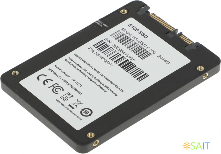 Накопитель SSD Hikvision SATA-III 2TB HS-SSD-E100/2048G HS-SSD-E100/2048G Hiksemi 2.5"