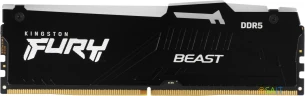Память DDR5 32Gb 5200MHz Kingston KF552C40BBA-32 Fury Beast Black RGB RTL Gaming PC5-41600 CL40 DIMM 288-pin 1.25В dual rank с радиатором Ret