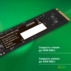 Накопитель SSD Digma PCIe 4.0 x4 1TB DGSM4001TP21T Meta P21 M.2 2280