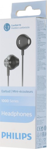 Наушники вкладыши Philips TAUE100BK/00 1.2м черный проводные в ушной раковине