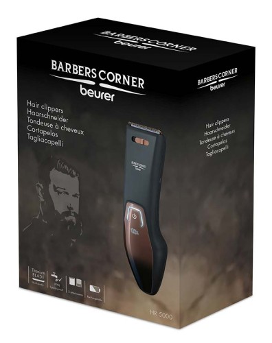 Машинка для стрижки Beurer HR5000 черный (насадок в компл:2шт)