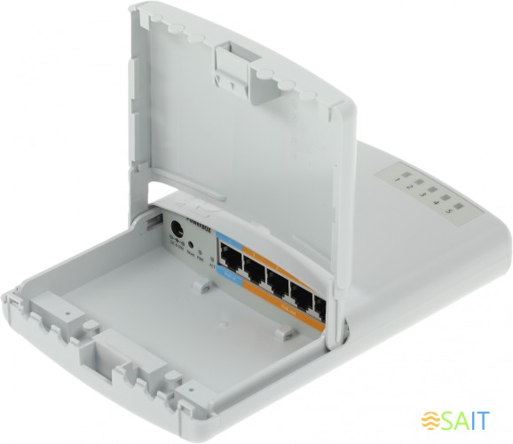 Маршрутизатор MikroTik PowerBox (RB750P-PBR2) 10/100BASE-TX белый