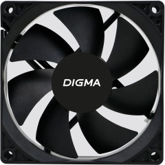Вентилятор для корпуса Digma DFAN-90 90х90x25 черный 3-pin 4-pin (Molex) 23дБ Ret