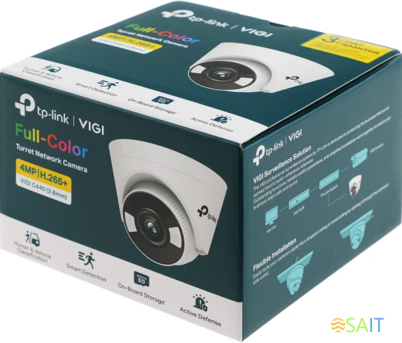 Камера видеонаблюдения IP TP-Link Vigi C440 2.8-2.8мм цв. корп.:белый/черный (VIGI C440(2.8MM))