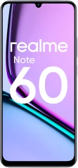 Смартфон Realme RMX3933 Note 60 128Gb 6Gb черный моноблок 3G 4G 2Sim 6.74" 720x1600 Android 14 32Mpix 802.11 a/b/g/n/ac GPS GSM900/1800 GSM1900 A-GPS microSD max2048Gb
