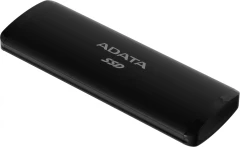 Накопитель SSD A-Data USB-C 512Gb ASE760-512GU32G2-CBK SE760 1.8" черный
