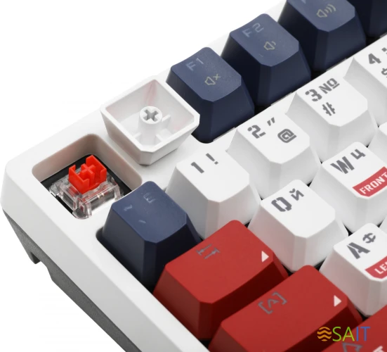 Клавиатура A4Tech Bloody S98 механическая синий/белый USB for gamer LED (SPORTS NAVY)