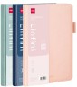 Блокнот Deli LINFINI EN157L A5 210х143мм искусст. кожа 144л линейка твердая обложка ассорти