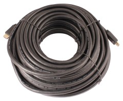 Кабель аудио-видео Lazco WH-111 HDMI (m)/HDMI (m) 25м. позолоч.конт. черный (10319)