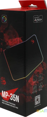 Коврик для мыши A4Tech Bloody MP-35N Средний черный 350x250x4мм