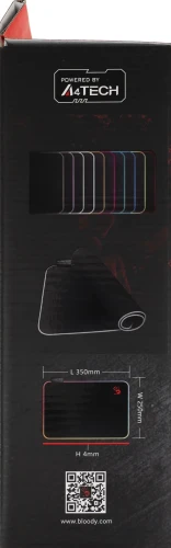 Коврик для мыши A4Tech Bloody MP-35N Средний черный 350x250x4мм