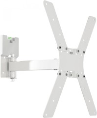 Кронштейн для телевизора Holder LCD-5520-B белый 32"-55" макс.45кг настенный поворотно-выдвижной и наклонный