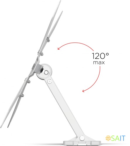 Кронштейн для телевизора Holder LCD-5520-B белый 32"-55" макс.45кг настенный поворотно-выдвижной и наклонный
