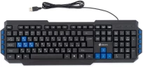 Клавиатура Оклик 750G FROST WAR черный/черный USB Multimedia for gamer (337452)
