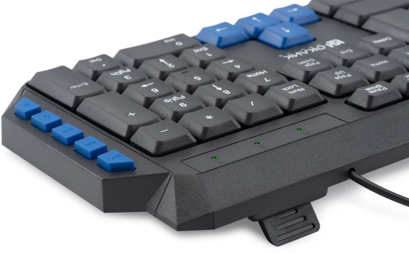 Клавиатура Оклик 750G FROST WAR черный/черный USB Multimedia for gamer (337452)