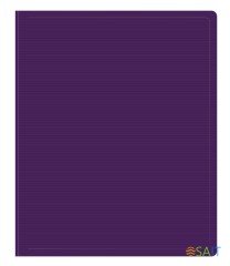 Папка на 2-х кольцах Бюрократ DeLuxe DL0740/2BBERRY A4 пластик 0.7мм кор.32мм черничный