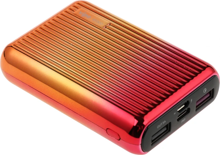 Мобильный аккумулятор Vipe Onyx 10000mAh QC3.0/PD3.0 18W 3A USB-A/USB-C красный (VPPBONYX10KHRED)