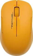 Мышь A4Tech Fstyler FG15CS Air2 желтый оптическая 1200dpi silent беспров. USB для ноутбука 3but