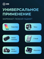 Мобильный аккумулятор Cactus CS-PBFSFT-10000 10000mAh 10.5W 2.1A 2xUSB-A черный