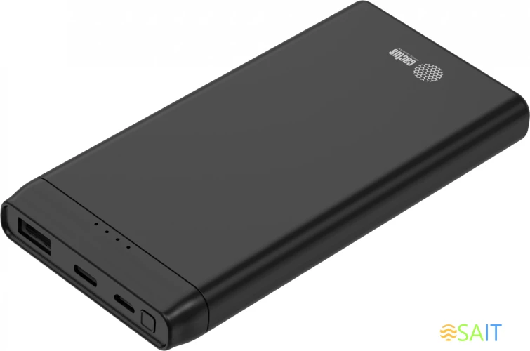 Мобильный аккумулятор Cactus CS-PBFSFT-10000 10000mAh 2.1A 2xUSB-A черный