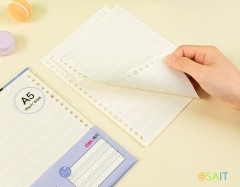 Блокнот Deli NA560-1VIOLET A5 50л линейка фиолетовый